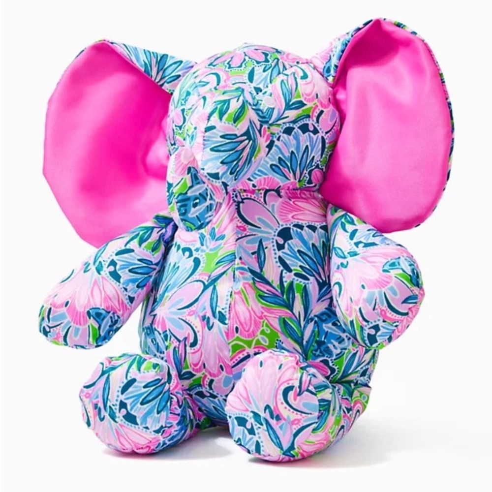 Lilly Pulitzer stuffed elephant